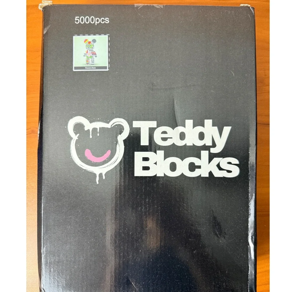 Teddy Blocks Flowers Bear 5000pcs Building Block Set Art Toy Figure Multicolor